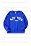 3 Pack Unisex Kids Sweatshirt - Cartoon Bear Print, Crew Neck, Cobalt Blue-Navy-Grey - 6