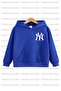 Mixed Print Double Pack Blue-Gray Children's Sweatshirt Hoodie with Kangaroo Pocket - 2