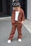 Old Money 2024 Boy's Y Sleeve Set Brown - 2