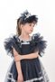 Special Design Girl's Crowned Evening Dress Polka Dot Long Dress - 3