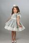 Polka Dot Girls' Dress, Crown-Accessory Girls' Dress, Birthday Dress - 2