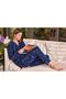 Women's Shirt Collar Buttoned Pajamas Set - 3