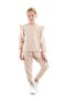 Girl's Ruffle Detailed Cotton Sweatshirt and Sweatpants 2-Piece Tracksuit Set Ak2515 - 4