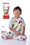 Unisex Paintable Pajama Set with Crayons Gift (A New Beginner for Every Wash) - 4