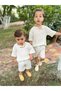 Cream Baby Children Girls Boys Unisex Muslin Top and Bottom Set Summer Bohemia - 3