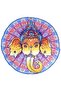 Ganesha Mandala Round Wall Covering – Bohemian Decorative Tapestry - 2