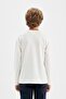 Boy's Crew Neck Printed Long Sleeve T-Shirt - D0990A824Au - 4