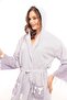 Hürrem Tasseled Hooded Bath Sauna Pool Beach Women Men Unisex Cotton Loincloth Bathrobe with Pockets - 6