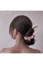 100% Pure Silk Women's Scrunchie Hair Tie 3.5cm - Soft Comfortable for Sleep Bagel Rubber Hair Tie Model-5 - 4