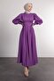 Waist Two Side Length Lace up Hijab Dress
