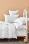 Pruva White Double Duvet Cover Set