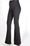 Women's Black Spanish Leg Steel Knitted Gathering Tights - 2