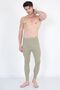 Raised Thermal Underwear |   Unisex Cotton Thermal Tights Green - 3