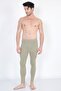 Raised Thermal Underwear |   Unisex Cotton Thermal Tights Green