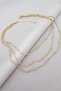 Steel 3-Piece Dorika Chain Tarnish-Free Design Necklace - 2