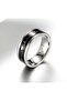 Stainless Steel Heartbeat Men's Ring - 2