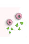 Drop Leaf Mini Polymer - Clay, Jewelry and Candy Molds, Ceramic, No:241