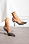 - Women's Pearl Detailed Open Back 9cm Stiletto Shoes - 2