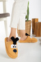 Women's Dog Figured Silent Sole Plush House Slippers - 3