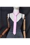 May Unisex Satin Evening Dress Tie Baby Pink - 3