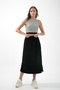 Long 3-Thread Comfort Skirt with Elastic Waist - 3
