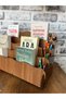 Montessori Kids Bookshelf with 4 Shelves Wood a Kids Room Bookshelf Desktop Mini Bookshelf - 4