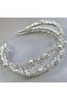 Crystal Stone and Pearl Detailed Hair Accessory Engagement, Wedding, Bridal Crown