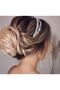 Crystal Stone and Pearl Detailed Hair Accessory Engagement, Wedding, Bridal Crown - 2