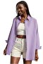 Women's Lilac Oversize Long Sleeve Basic Shirt