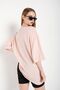 Women's Pink Oversize T-shirt - 4
