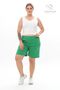 Plus Size New Season Elastic Waist Comfort Model Two Thread Combed Cotton Fabric Pocket Sports and Casual Shorts - 6
