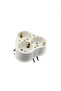 Flush Mounted Triple Grounded Socket - 2
