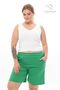 Plus Size New Season Elastic Waist Comfort Model Two Thread Combed Cotton Fabric Pocket Sports and Casual Shorts - 5