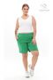 Plus Size New Season Elastic Waist Comfort Model Two Thread Combed Cotton Fabric Pocket Sports and Casual Shorts - 8