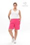 Plus Size New Season Elastic Waist Comfort Model Two Thread Combed Cotton Fabric Pocket Sports and Casual Shorts - 6