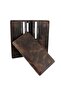 Men's Brown Genuine Leather Long Wallet - With Phone Compartment and Card Holder - 3