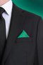 Green Patterned Classic Satin Pocket Handkerchief - 2
