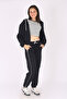 3-Piece Hooded Crop Jacket&Crop T-Shirt&Sweatpants for Girls