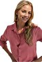 Women's Dusty Rose Classic Regular Fit Viscose Shirt - 2