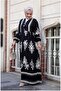PREMIUM VISKOSE ETHNIC PATTERNED TESETURAL DRESS