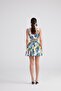 Patterned Pocketed Mini Ravello Skirt Blue - 5