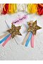 Glittery Comet Gold Hair Clip