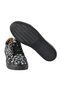 Women's Black Genuine Leather Sneaker - 3