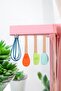 4-Piece Bamboo Silicone Spatula Set - Spoon, Stripper, Whisk Mini Spatula Set - 3