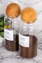 1300ml Vacuum Filter Coffee and Turkish Coffee Set of 2 - Jar with Ball Lid Storage Container (Label Included)