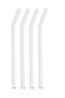 3 Pieces Cocktail Presentation Straw Glass Straw Heat Resistant Inclined 20cm Transparent Glass Straw Single - 8