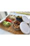 Polar 4 Pieces Glass Storage Container - with Compartments, Breakfast 530683 - 4