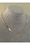 Steel Gold Italian Chain Necklace - 4