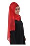 شال شيفون عملي يمكن ارتداؤه بدون إبر، أحمر، PS-11 - 5