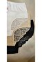 Lace High Waist Women's Panties Black White Skin 3-Pack - 4